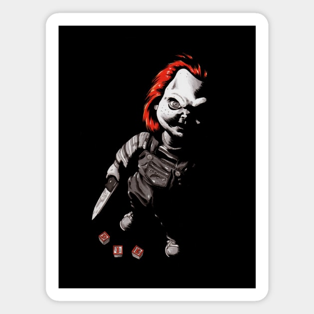 Chucky Magnet by JonathanGrimmArt